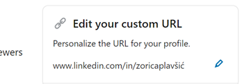 LinkedIn Edit Custom URL